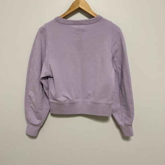 Uniqlo Crop Mauve Sweat Shirt Women's Size Medium Athleisure Spring Comfy *READ* - Picture 5 of 11